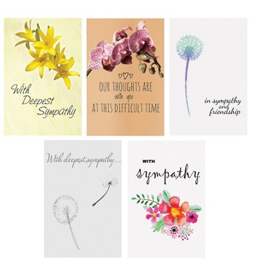 Better Office Sympathy Cards with Envelopes 6" x 4" Assorted Colors 100/Pack 64540