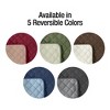 Collections Etc Reversible Spill Resistant Quilted Furniture Protector Cover with Ties - Covers Seat Bottom, Seat Back and 2 Seat Arms - 3 of 4
