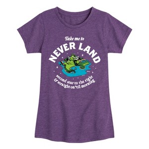 Girls' - Disney - Peter Pan Fitted Short Sleeve Graphic T-Shirt - 1 of 4