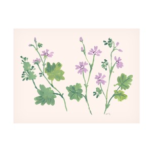 Ania Zwara  'Little Violets' Canvas Art - 1 of 4