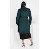 CITY CHIC | Women's Plus Size Isabella Coat - emerald - 14W - 3 of 4
