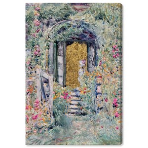 Art Remedy Golden Door Garden Impresionism Landscape Wall Art Unframed - 1 of 4