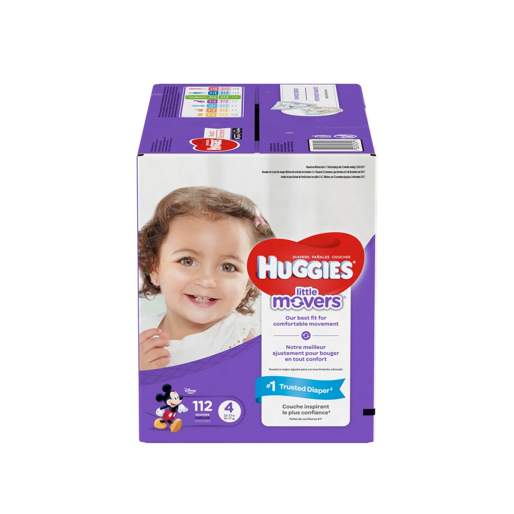 UPC 036000407419 product image for HUGGIES Little Movers Diapers Giant Pack - Size 4 (112 Count) | upcitemdb.com