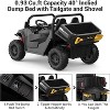 Ride On Dump Truck, 24V Ride On Car with Remote Control, Electric Dump Bed and Extra Shovel, Ride On Tractors Car with Music Player - 3 of 4