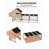 110in Wooden Chicken Coop, Waterproof Roof, Run, Nesting Box, Natural - 2 of 4