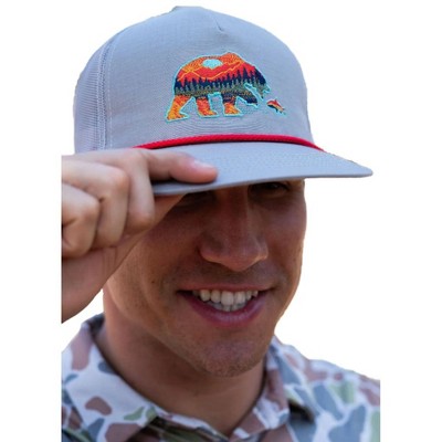 Burlebo Men's Grey Bear Essentials Snapback Cap