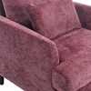 Sapphtopaz 1pc Chenille Accent Chair Upholstered Sofa Lounge Chair with Wood Frame, Living Room Chair Comfy Chair Tufted Club Chair for Living Room - 2 of 4