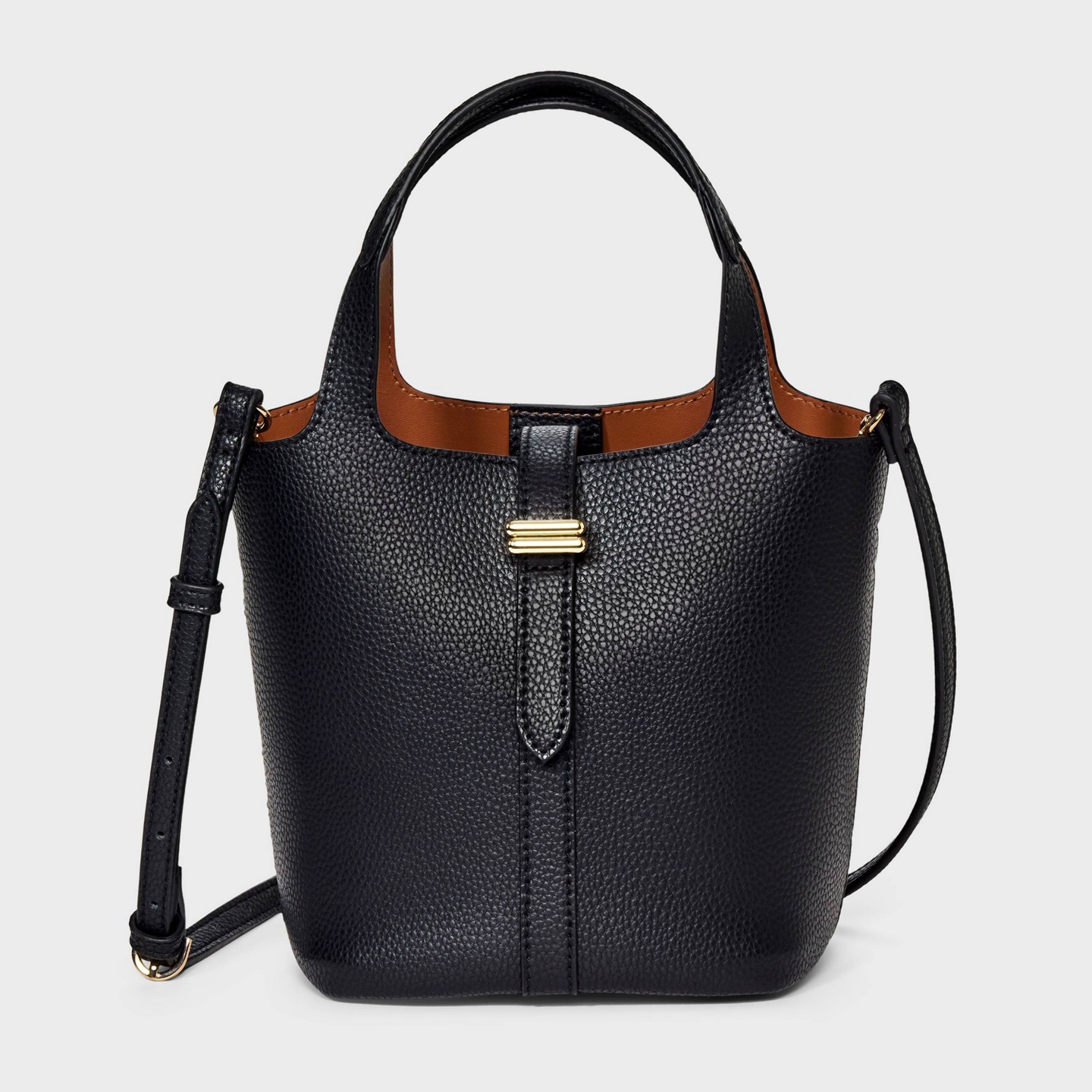 Сумка A New Day Mini Tulip Tote Handbag with Crossbody Strap, цвет: Чёрный — фото 1