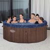Bestway SaluSpa Toronto Smart AirJet Plus Hot Tub with App Control, 7 Person Capacity, Pool Cover, Spa Pump, 5 Pillows, and Repair Patch, Brown - 2 of 4