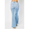 Women's Peek-a-boo Hem Slit Flare Jean - Judy Blue - 3 of 4