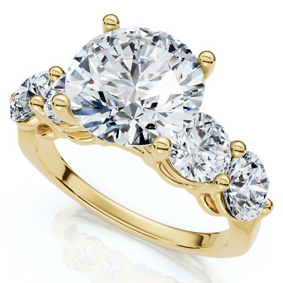 Pompeii3 Certified 3 1/2Ct Diamond Engagement Ring 14k Gold or Platinum Lab Created