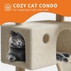 Large Cat Tree for Big Cats, Multi-Level Cat Tower for Indoor Cats, Scratching Post,Condo,Platforms,Cat Tunnel,Hammock,Feeding Station,Pet Play House - 4 of 4