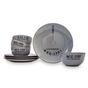 Ukonic Star Trek: The Original Series NCC-1701 Series 8-Piece Ceramic Dinnerware Set - 1 of 4