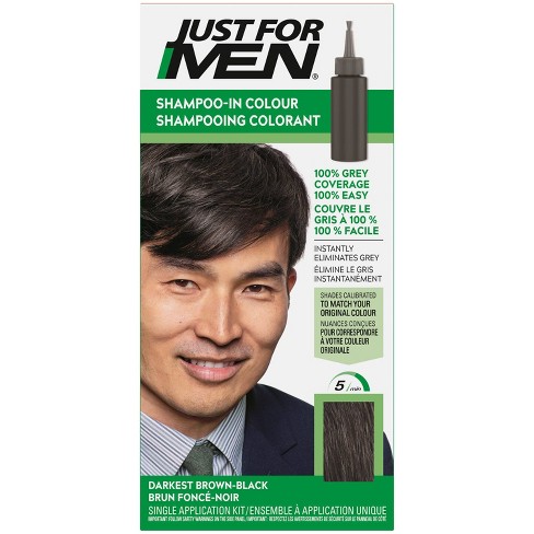 Just For Men Shampoo-in Color Gray Hair Coloring For Men - H50a