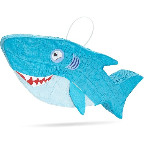 Blue Panda Shark Pinata For Boy Baby Shower Ocean Theme Birthdays Under The Sea Party Supplies 16 6 X 6 5 Target