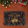 Unique Bargains Christmas Place Mats Flax Red White Green Black 11.8"x17.7" 2Pcs - 2 of 4