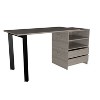 XIYUYEU Home Office Desk Modern 46.1" L Writing Desk with 3 Drawers and Storage Shelf for Study - 4 of 4