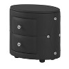 NicBex Modern Faux Leather Nightstand End Table with 2 Drawers for Bedroom and Living Room - image 4 of 4