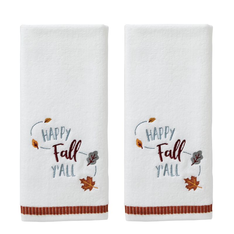 2pc Happy Fall Yall Hand Towel Set - SKL Home, 1 of 4