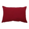 12"x18" Snowflakes Christmas Indoor Lumbar Throw Pillow Red - Pillow Perfect - 4 of 4
