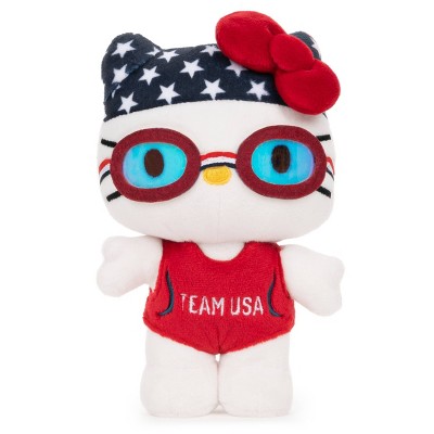 GUND Hello Kitty Team USA Swimmer 6" Stuffed Animal