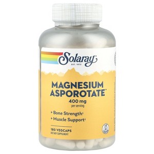 Solaray Magnesium Asporotate™, 400 mg, 180 VegCaps (200 mg per Capsule) - 1 of 2