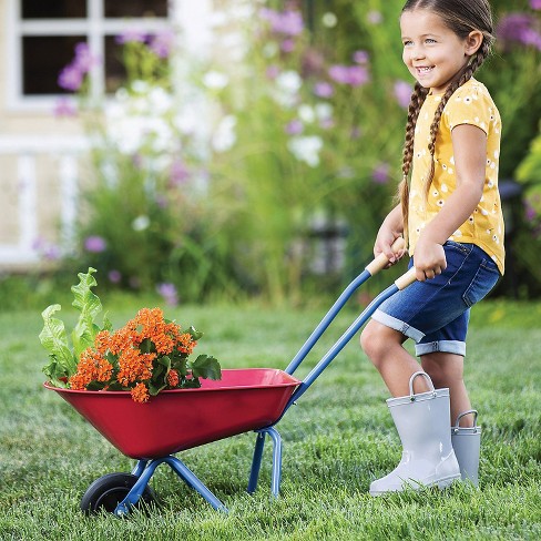 MindWare Oh So Fun Wheelbarrow Garden Tool for Kids Ages 3 and Up