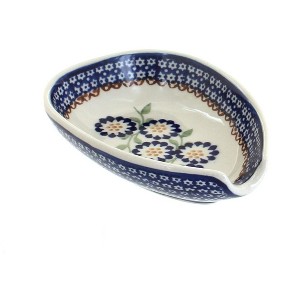 Blue Rose Polish Pottery Manufaktura Spoon Rest - 1 of 2