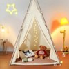 VEVOR Kids Play Tent,  Tent for Kids 1-5 Years Old, Tent for Kids with Windows, Foldable Toddler Tent with Mat and Carrying Bag, Beige - 2 of 4