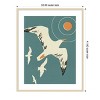 Amanti Art Seagull Block Print II by Jacob Green Wood Framed Wall Art Print - 2 of 4
