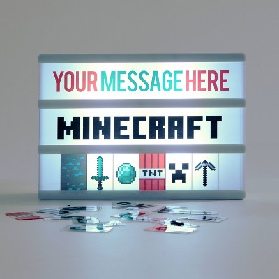 Minecraft Message Led Light Box Target