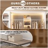 APRILSOUL  All-in-One Closet Organizer – Sturdy Wood Tower with Expandable Rods and Shelves - 4 of 4