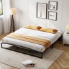 Bed Frame, Heavy Duty Metal Platform Low Bed Frame Twin, No Box Spring Needed, Noise Free, Easy Assembly - 4 of 4