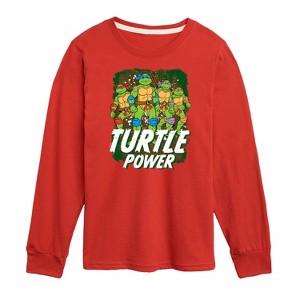 Boys' - Teenage Mutant Ninja Turtles - Turtle Power Long Sleeve Graphic T-Shirt - 1 of 4