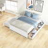 Whisen Clean Design Wooden Full Size Bed With Twin Trundle And Two Drawers - 4 of 4