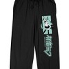 Hatsune Miku Character Men's Black Sleep Pajama Pants - image 2 of 4