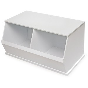 Badger Basket Two Bin Stackable Storage Cubby - 1 of 4