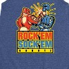 - Rock 'Em Sock 'Em Robots - Red Rocker, Blue Bomber Graphic Sleeveless Aline Dress - 2 of 3