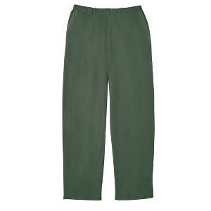 Collections Etc Elastic Waistband with Side Pockets Cotton Knit Pants - 1 of 4
