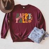 Simply Sage Market Women's Graphic Sweatshirt Happy Fall Wavy Pumpkins - 2 of 2