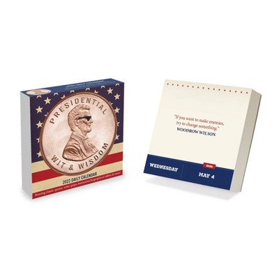 2022 Desktop Daily Calendar Presidential Wit - The Time Factory