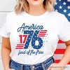 America 1776 Land of the Free T-Shirt, Vintage 4th of July Tee| OrnamentallyYou - 2 of 4