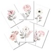 Lambs & Ivy Watercolor Floral Unframed Nursery Child Wall Art 6pc - Pink/Gray - 2 of 4