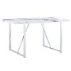 NicBex 55.1" Modern Rectangle Dining Table,Kitchen Table with MDF Tabletop for 4-6 Seaters,White - 2 of 4