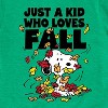 Boys' - Peanuts - Just A Kid Who Loves Fall Short Sleeve Graphic T-Shirt - 2 of 4
