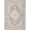 Area Rug - Machine Washable Non-Slip Rug for Living Room Stain Resistant Retro Medallion Carpet Accent Floor Cover for Home Decor - 2 of 4