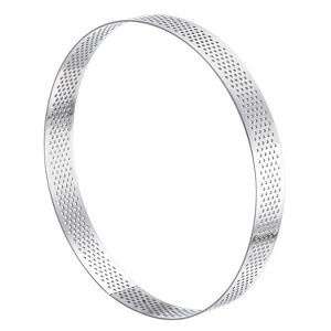 Unique Bargains Heat-Resistant Perforated Stainless Steel Small Cake Mousse Rings - 1 of 4