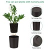 Unique Bargains Plastic Lightweight Modern Design Plant Pot 4 Pcs - 2 of 4