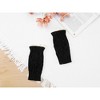 INSPIRE CHIC Women's Knit Lacework Wrist Thumb Hole Half Finger Sleeves Gloves for Christmas Windproof 1 Pair - 4 of 4