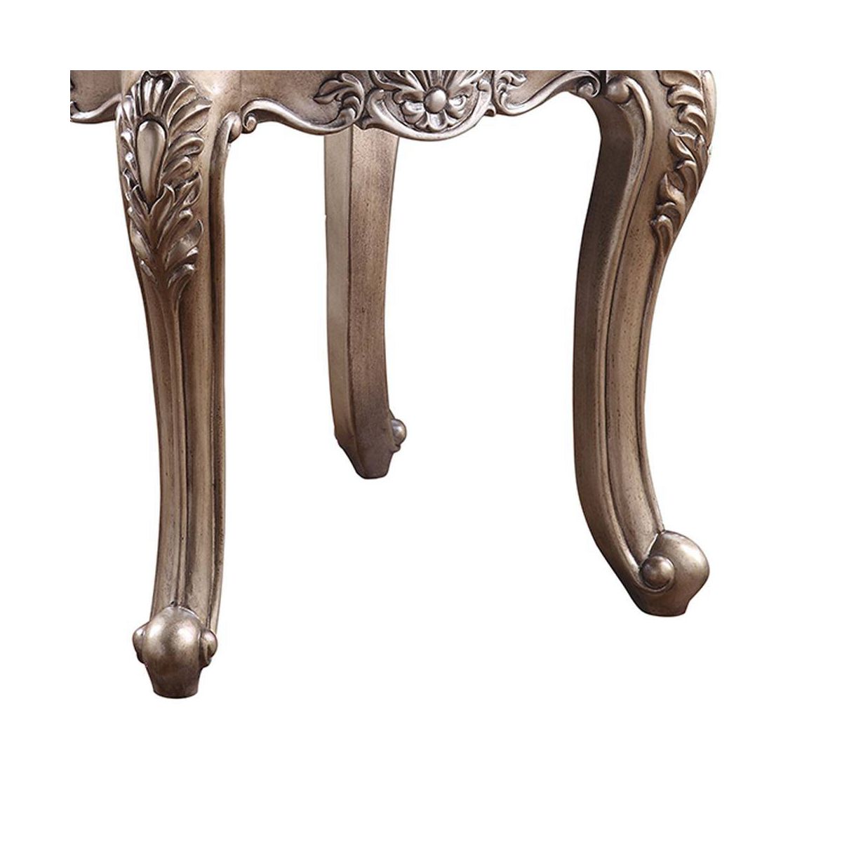 26" Jayceon Accent Table Marble Top/Champagne - Acme Furniture - thumbnail 5